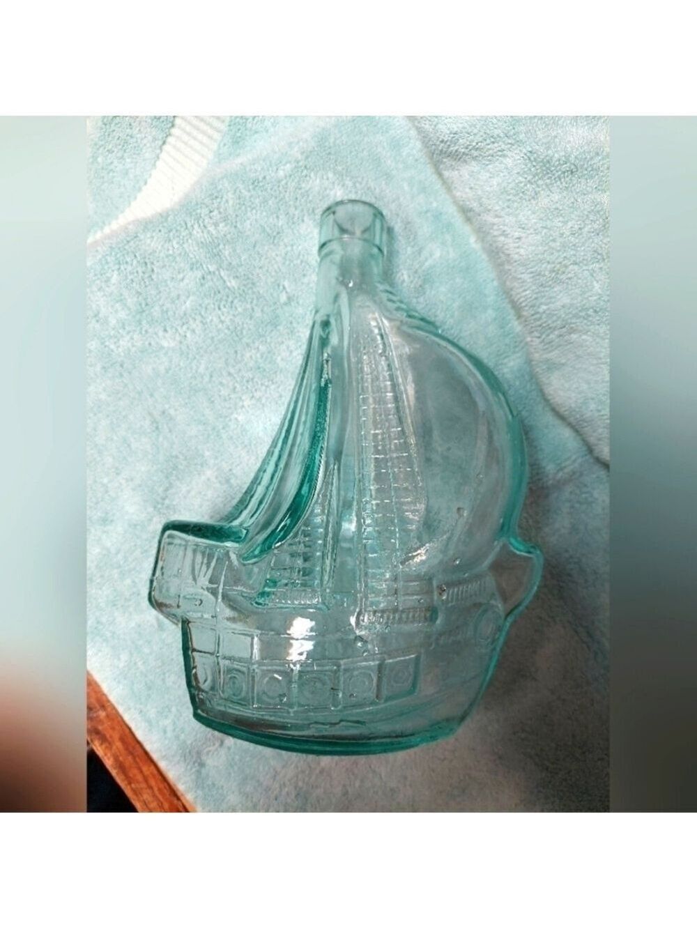 Commemorative Glass Santa Maria Ship Liquor Bottle